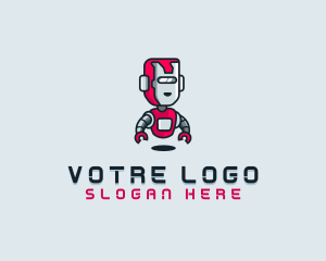 Red Robot - Robot Tech Gaming logo design
