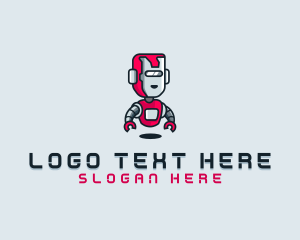 Red Robot - Robot Tech Gaming logo design