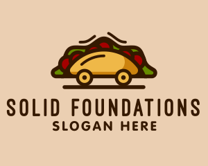 On The Go - Taco Food Truck logo design