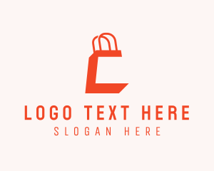 Shopping Bag Letter C logo design