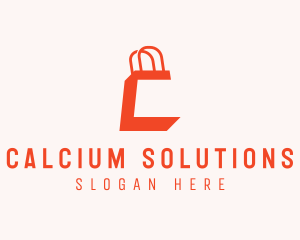 Shopping Bag Letter C logo design