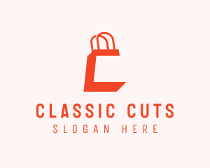 Shopping Bag Letter C logo design