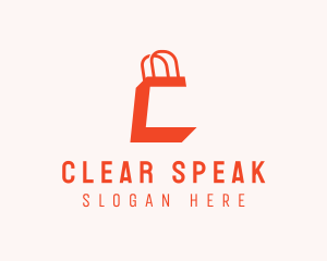 Shopping Bag Letter C logo design