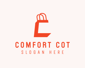 Shopping Bag Letter C logo design