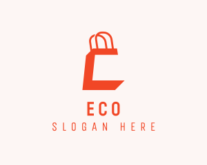 Sale - Shopping Bag Letter C logo design