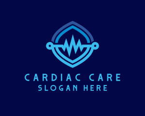 Cardiac - Blue Health Lifeline logo design