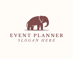 Vet - Elephant Zoo Animal logo design