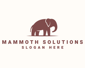 Elephant Zoo Animal logo design