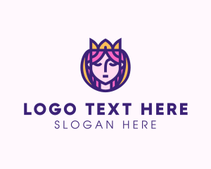 Tiara - Beautiful Royal Princess Queen logo design