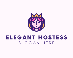 Beautiful Royal Queen logo design