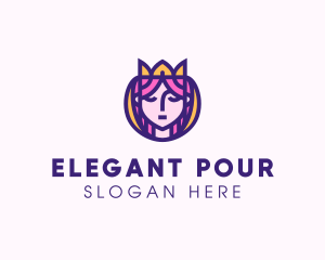 Beautiful Royal Queen logo design