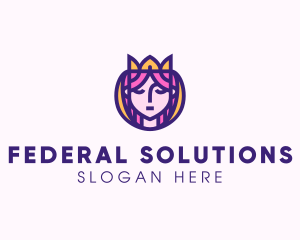 Beautiful Royal Queen logo design