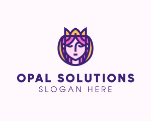 Beautiful Royal Queen logo design