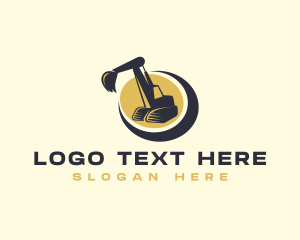 Heavy Duty - Heavy Equipment Excavator Machine logo design