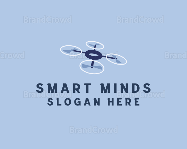 Drone Delivery Logistics Logo