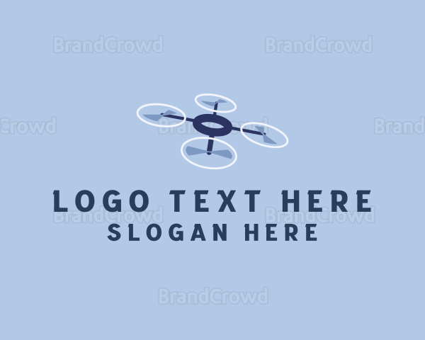 Drone Delivery Logistics Logo