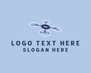 Aerial Photography - Drone Delivery Logistics logo design