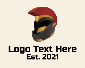 Game - Gladiator Motorcycle Helmet logo design