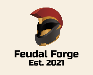 Feudal - Gladiator Motorcycle Helmet logo design