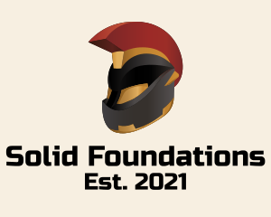 Video Game - Gladiator Motorcycle Helmet logo design