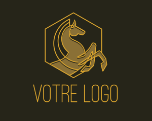 Badge - Horse Gallop Badge logo design