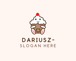 Dessert - Cute Cupcake Dessert logo design