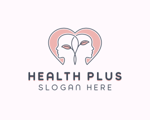 Mental Health Counseling Heart logo design