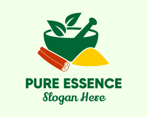 Ingredient - Organic Cinnamon Spice Bowl logo design