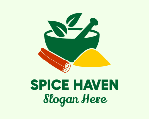 Spice - Organic Cinnamon Spice Bowl logo design