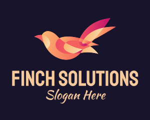 Finch - Gradient Finch Bird logo design