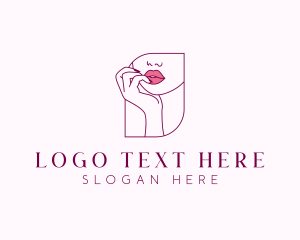 Beauty Cosmetic Lips logo design