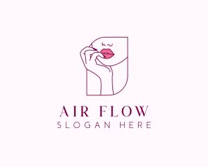 Beauty Cosmetic Lips logo design