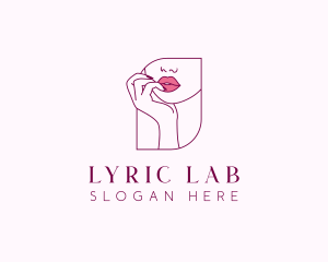 Beauty Cosmetic Lips logo design