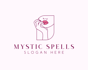 Beauty Cosmetic Lips logo design