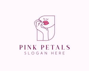 Beauty Cosmetic Lips logo design