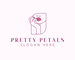 Beauty Cosmetic Lips logo design