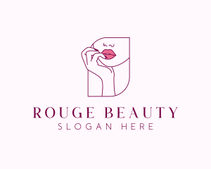 Beauty Cosmetic Lips logo design