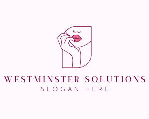 Beauty Cosmetic Lips logo design