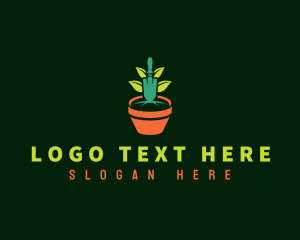 Pot - Plant Gardening Pot logo design