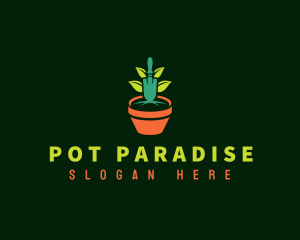 Pot - Plant Gardening Pot logo design