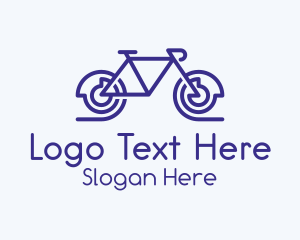 Blue Exercise Bike Logo