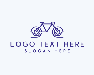 Blue Exercise Bike Logo