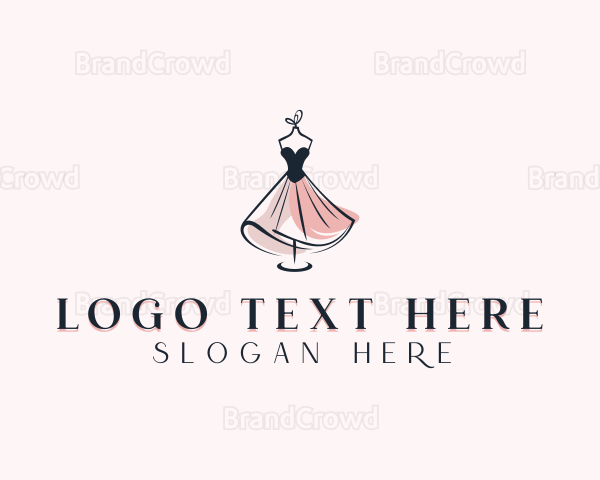Bridal Fashion Dress Logo