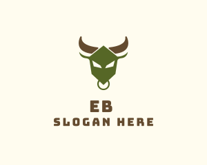 Smokehouse - Rodeo Bull Head logo design