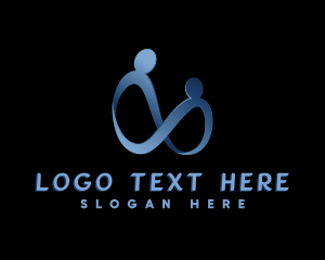 Loop - Abstract People Partnership logo design