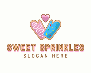 Sprinkles - Baking Mitts Oven Heart logo design