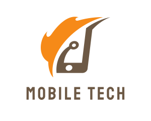 Mobile - Fire Circuit Mobile logo design
