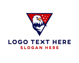 Democracy - American Bald Eagle logo design