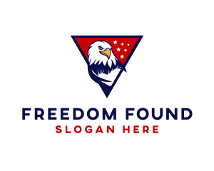 Independence - American Bald Eagle logo design