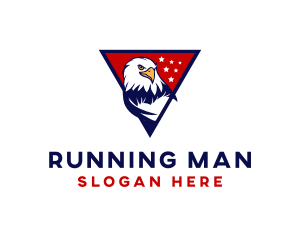 Freedom - American Bald Eagle logo design